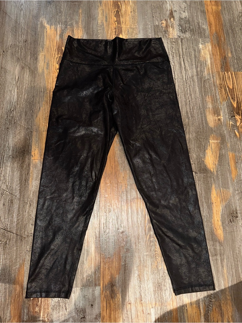Offline by aerie Black Shiny High-Waist Leggings